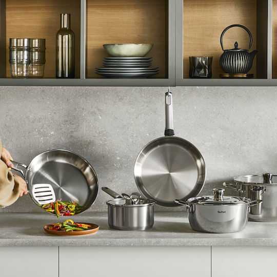Tefal Emotion+ Deep Stainless Steel Pot 9.6lt / 28cm