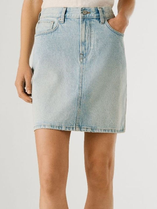 Lilly Τζιν Mini Φούστα Blue Denim