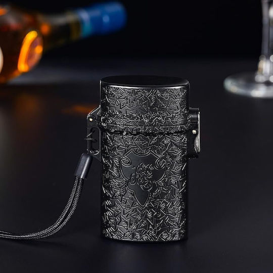 Retro Metallische Zigarettenpackungshalter Wasserdicht Schwarz