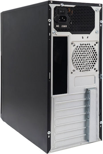Powertech PT-1563 Midi Tower Computergehäuse Schwarz