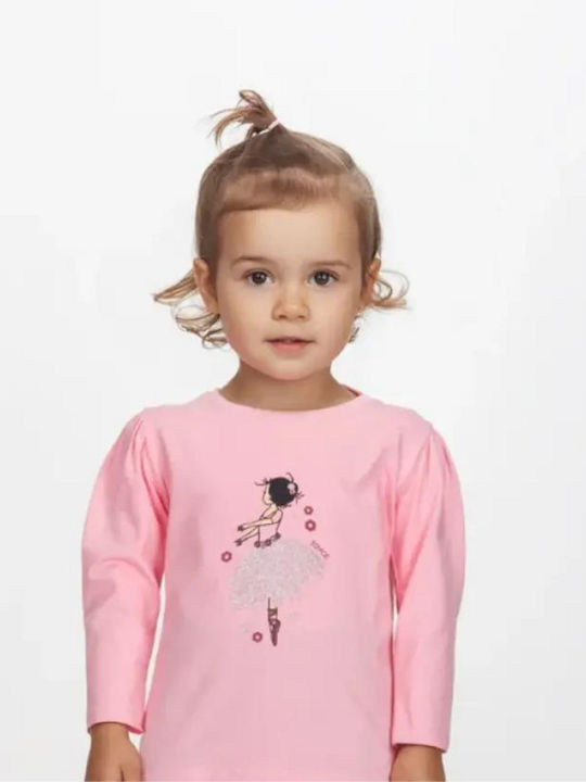 Joyce Kids Set with Leggings Summer 2 Pieces Pink Ballarina