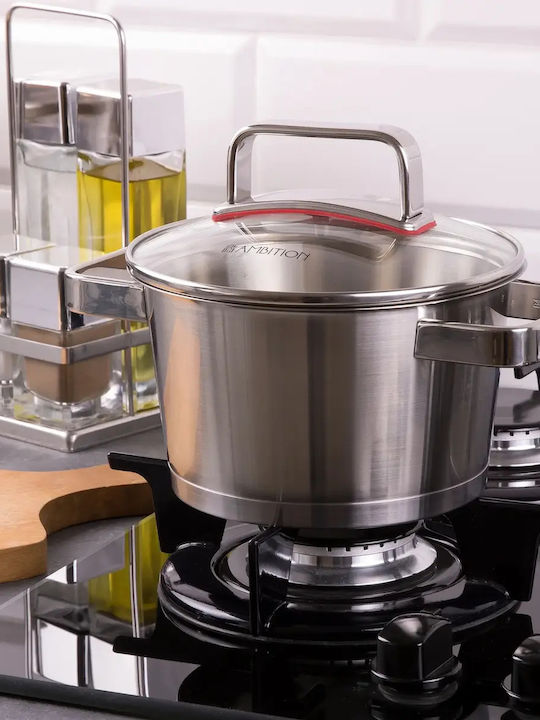 Ambition Oală Adâncă Din Oțel Inoxidabil 5.3l / 32cm