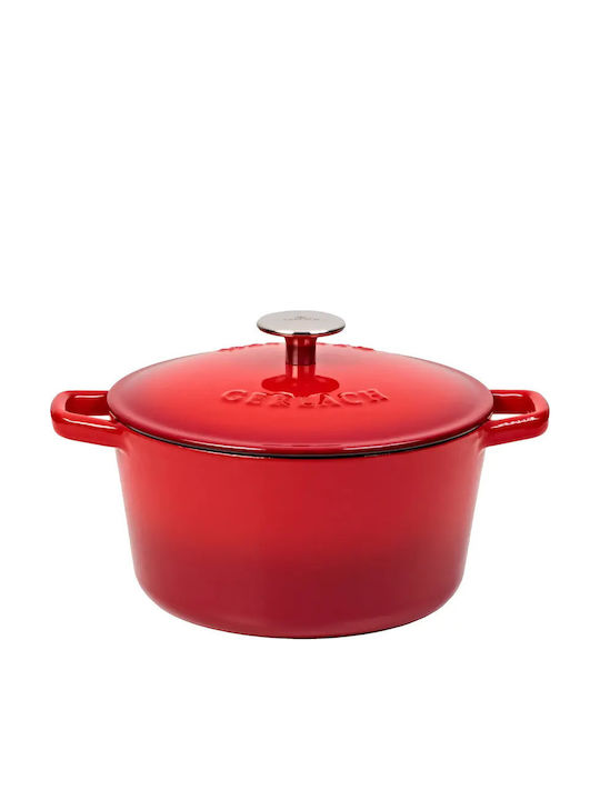 Gerlach Tiefer Gusseisen Topf aus Gusseisen 3lt /