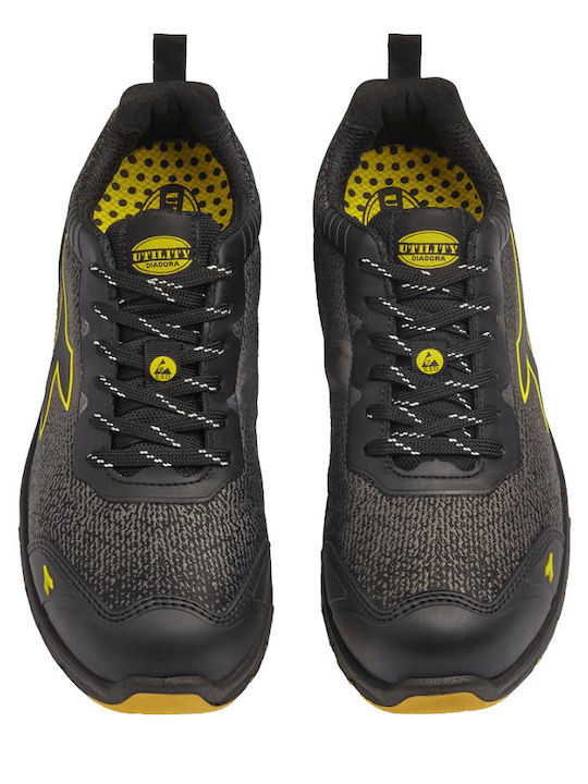 Utility Diadora Run Atom Αδιάβροχο Παπούτσι Ασφαλείας Γκρι S3S με Πιστοποίηση ESD , FO ,SR