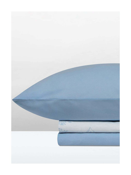 Aigaion Paradise Landscape Single Bed Sheets Set with Rubber Hugger 100x200+35cm 3 Pieces