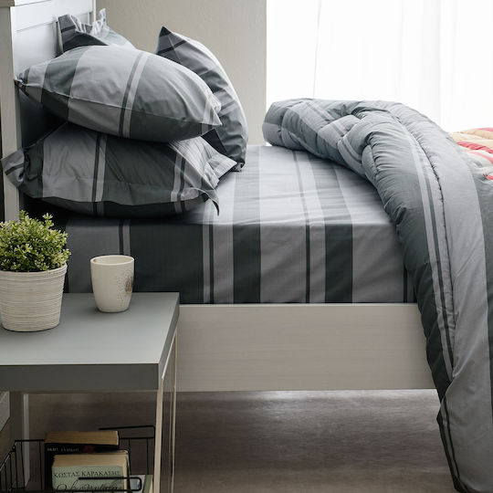 Charalambidis Textiles Super-Double Set Bed Sheets 4 Pieces 240x260cm Charalambidis Textiles Super-Double Set Bed Sheets 4 Pieces 240x260cm