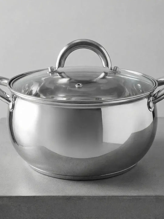Tadar Tadar Tiefe Rostfreier Stahl Kochtopf 2.6lt