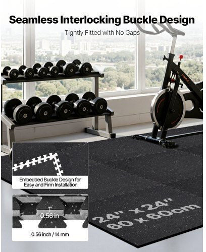Vevor Saltea de Gimnastică Pilates Gri (61x61x1.4cm)