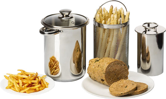 Browin Rostfreier Stahl Töpfe Fritteuse 4lt / 17.5cm