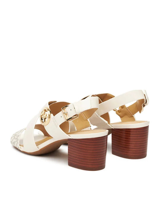 Leather Sandals White