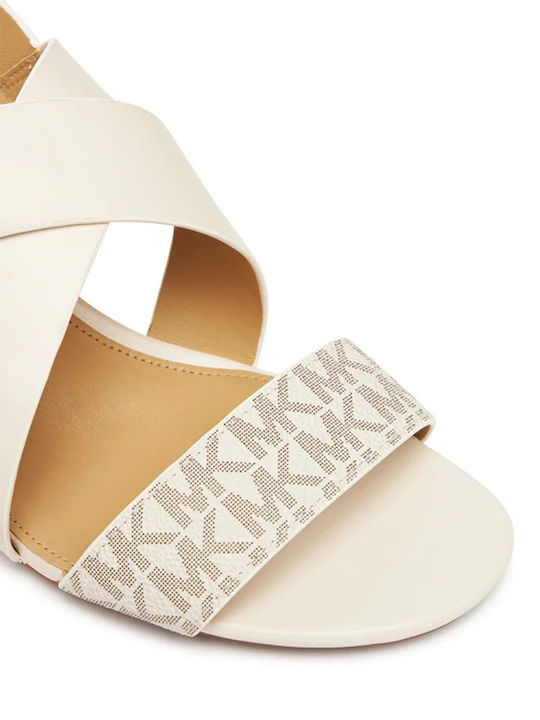 Leather Sandals White
