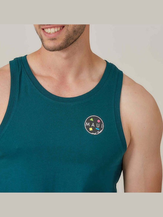 Maui & Sons T-shirt Πετρολ Maui & Sons T-shirt Πετρολ