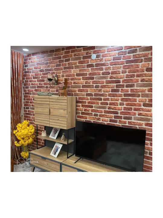 3D Wandpaneele mit Kleber Bemalbares Braune 50x100cm
