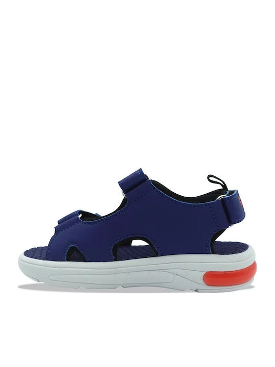 Kids' Anatomic Sandals with Hoop & Loop Closure and Lights Blue