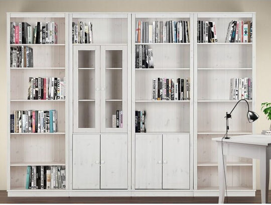 Saltoro Bookcase 112 White 296x34x223cm Saltoro Bookcase 112 White 296x34x223cm