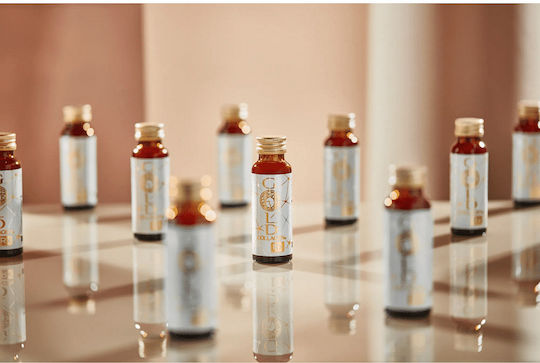 Colagen Lichid Marin Hidrolizat Gold Collagen Rx Înainte După Proceduri Estetice 10 Fiole X 50 Ml