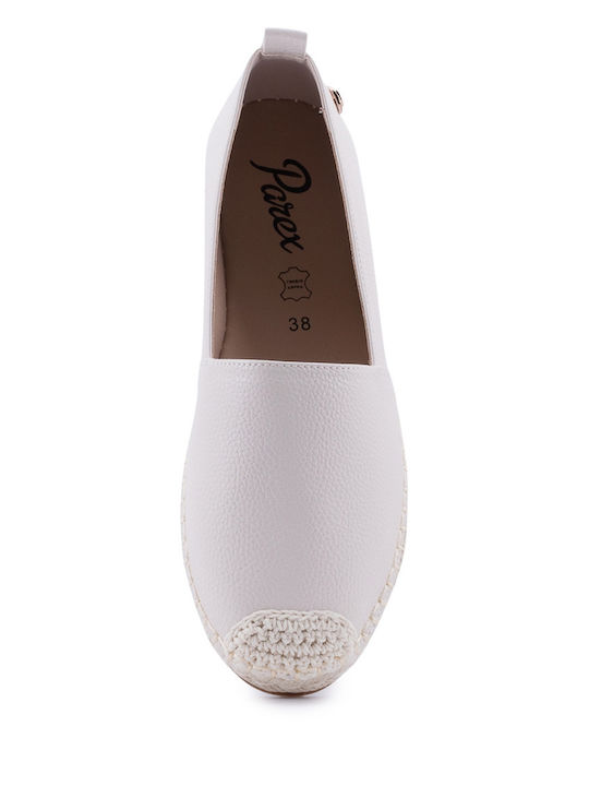 Leather Women's Espadrilles in Beige Colour