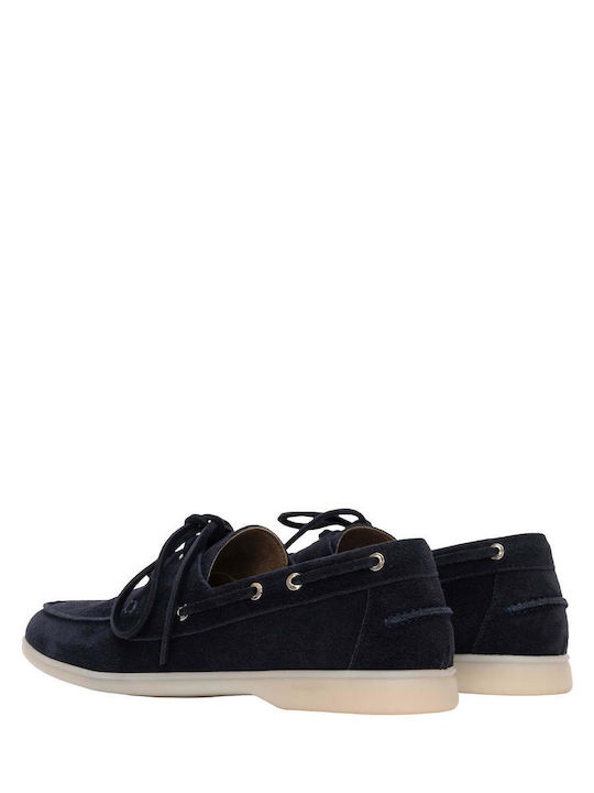 Suede Ανδρικά Loafers σε Μπλε Χρώμα