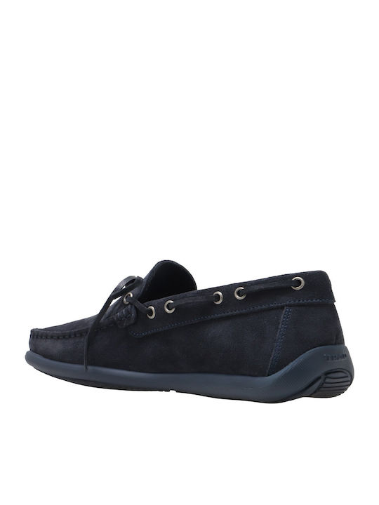 Suede Ανδρικά Loafers σε Μπλε Χρώμα