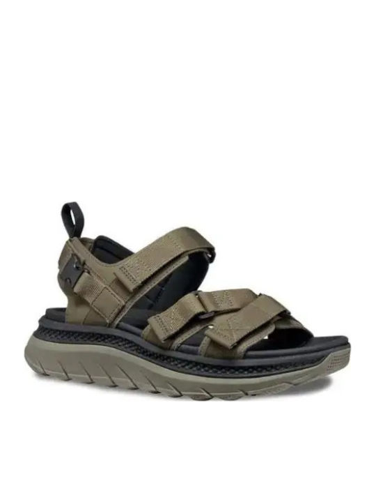 Spherica Men's Sandals in Green Colour