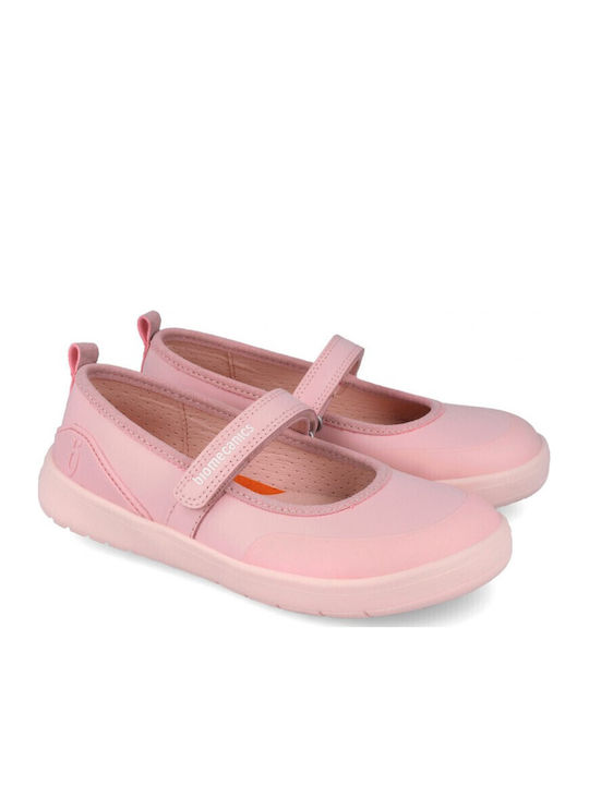 Kids Pumps & Ballerinas With Hoop & Loop Closure Pink