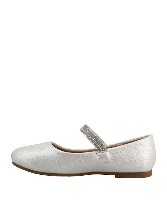 Kids Pumps & Ballerinas Anatomic With Hoop & Loop Closure White