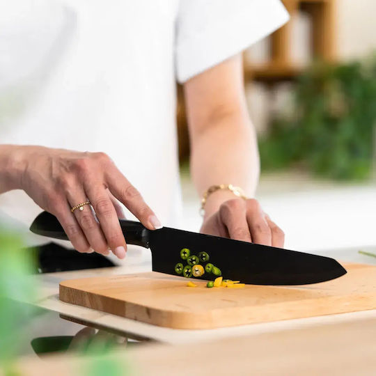 Vialli Design Knives Stand Made of Stainless Steel 6 Pieces
