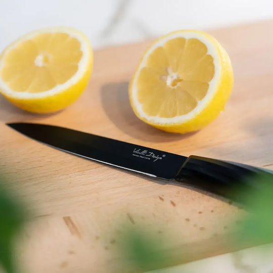 Vialli Design Knives Stand Made of Stainless Steel 6 Pieces