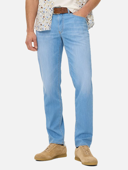 Brax Pantalon De Blugi Elastic Pentru Bărbați Linie Straight Denim Albastru Deschis