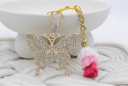 Kymi Christening Charm Keychain White 2 Pieces MN351