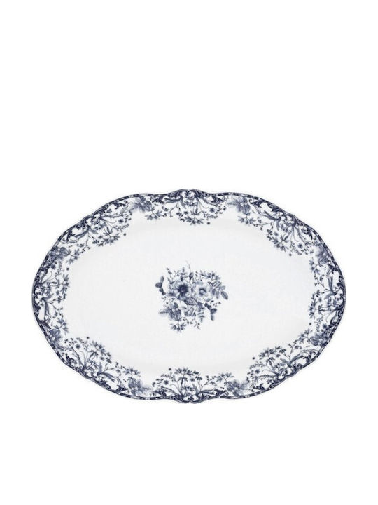 Estia Reverie Oval Serving Platter Porcelain Blue