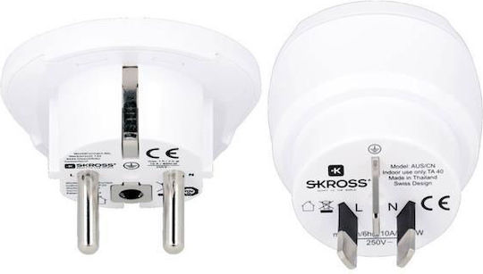 Skross Combo Αντάπτορας Πρίζας από Universal σε Κίνας