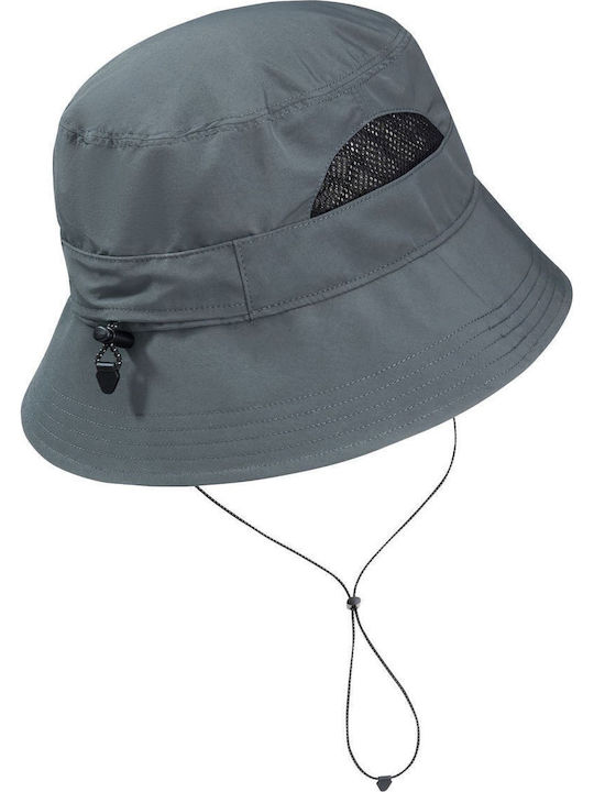Jack Wolfskin Υφασμάτινo Καπέλο Bucket Γκρι
