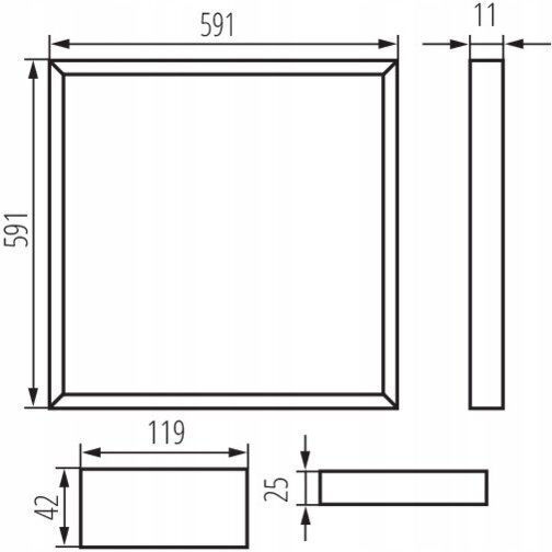 Kanlux Frame Led Осветително Тяло Avar N6060 32w-nw