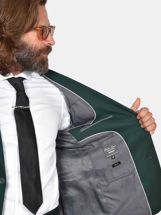 Winter Men's Suit with Slim Fit Green