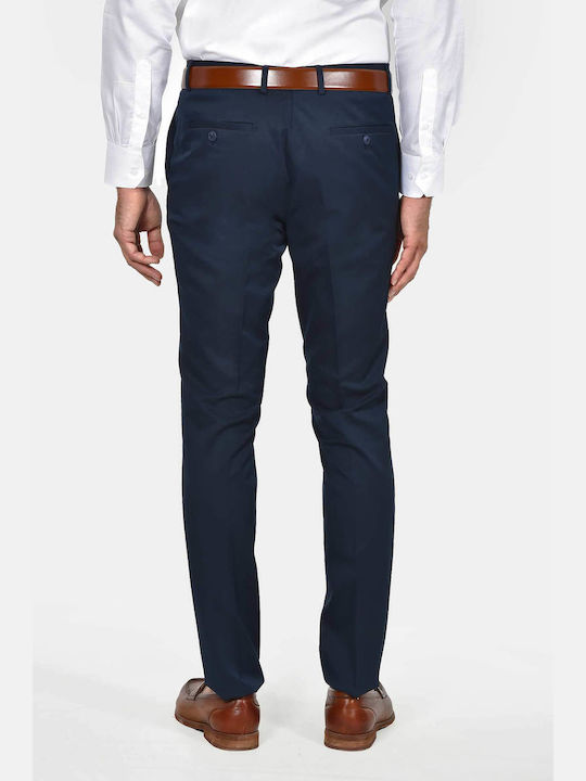 Winter Men's Suit with Slim Fit Navy Blue