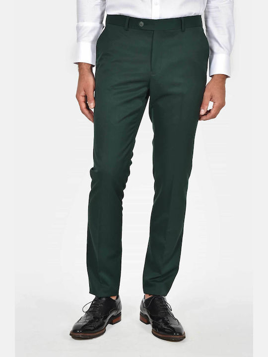 Winter Men's Suit with Slim Fit Green