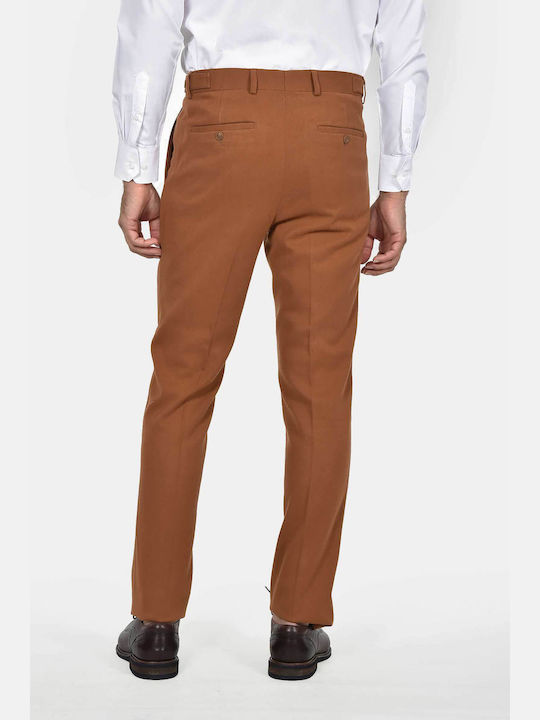Winter Men's Suit with Slim Fit Camel