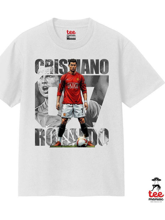 Cristiano Ronaldo Κριστιάνο Ρονάλντο Κλασικό T-shirt Διπλής Ραφής Χωρίς Πλευρικές Ραφές Λευκο 100% Βαμβάκι Vegan & Oeko-tex Πιστοποιημένο Cristiano Ronaldo Κριστιάνο Ρονάλντο Κλασικό T-shirt Διπλής Ραφής Χωρίς Πλευρικές Ραφές Λευκο 100% Βαμβάκι Vegan & Oeko-tex Πιστοποιημένο
