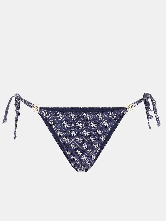 Bikini Brazil with Laces Navy Blue