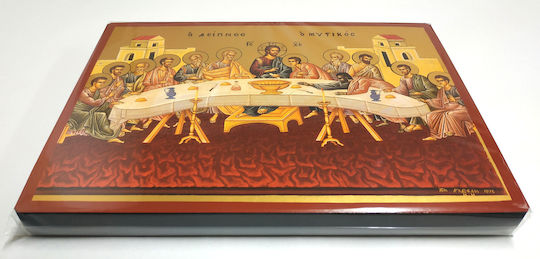 Mystical Supper Flat Icon Category Paper Tal No 2 Dimension 19.5cm X 26.0cm Wood Mdf Icon S&k Byzantine Icons