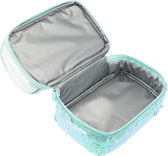 Nice Group Schulische Isolierte Kinder Lunchtasche Handtasche Hellblaue 13,5x13,5x22cm