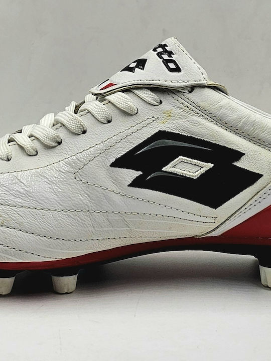 Lotto Zherro Leggenda Due Football Shoes with Cleats FG Red Lotto Zherro Leggenda Due Football Shoes with Cleats FG Red
