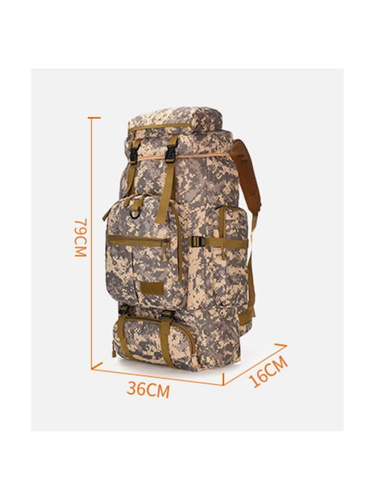Mcan Mountaineering Backpack 75l Waterproof Black Expedition