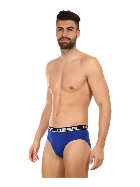 Herren Slip Blau-Schwarz 2er Pack