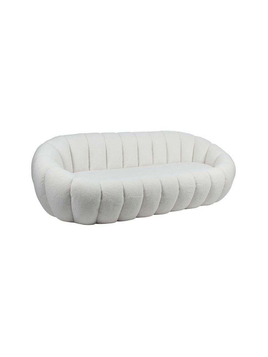 Woodwell Beverly Dreisitzer Sofa Weiß 199x96x62cm E7162,1