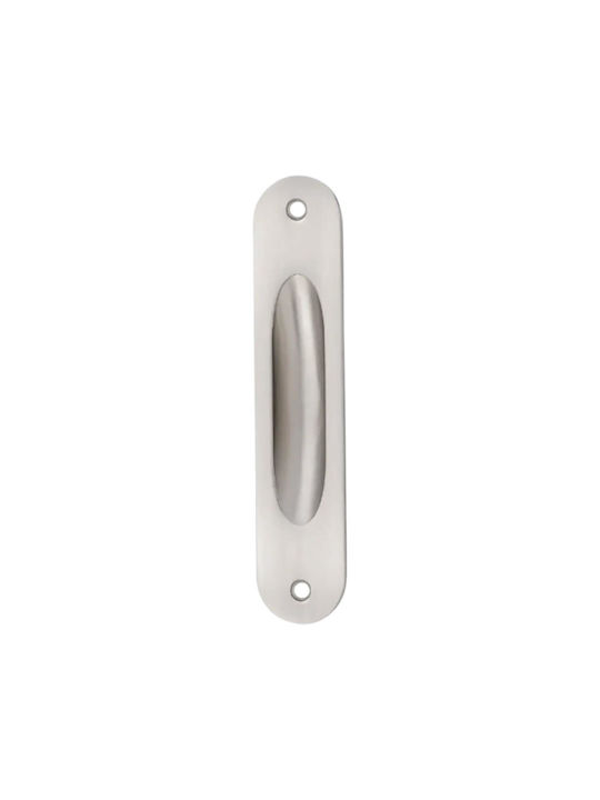 A-Lock Door Flush Handle Recessed Silver 165mm imp.215x-163
