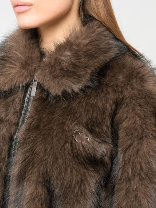 Short Women's Fur Brown