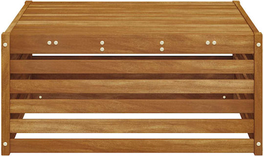 Garden Table for Small Outdoor Spaces Made of Natural Acacia 79x79x37cm