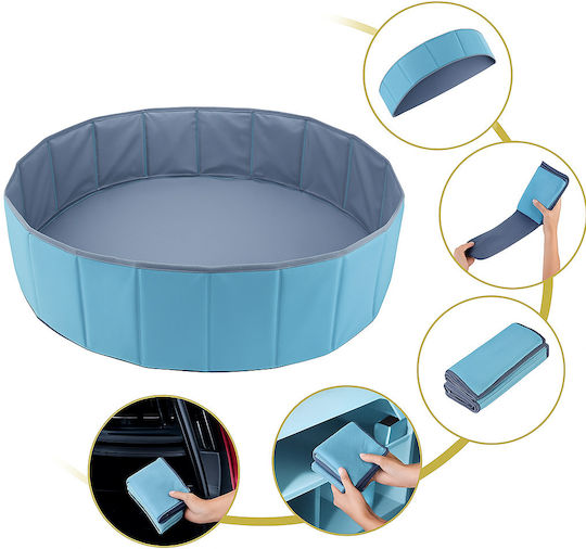 Children's Round Inflatable Swimming Pool 100x30cm Blue